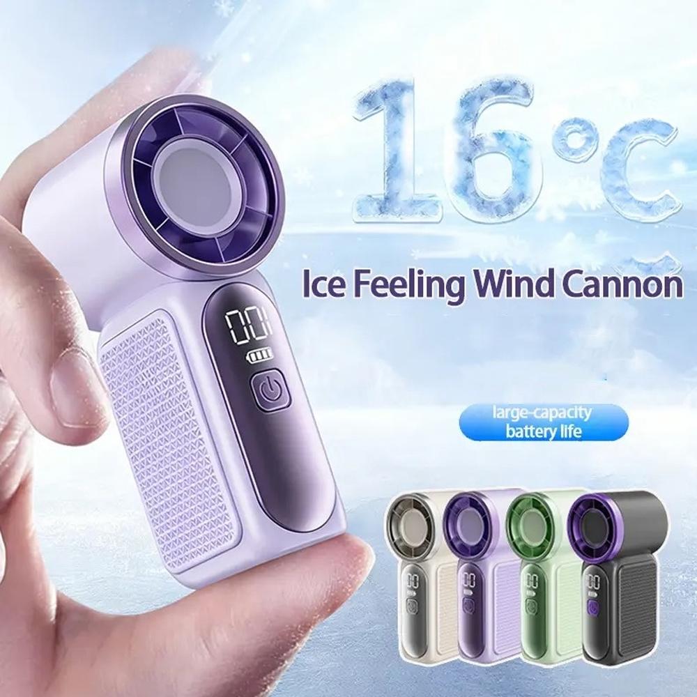 New X688 High-speed Mini Handheld Small Fan Phoenixes USB Rechargeable Battery Life Turbine Portable Outdoor Fan