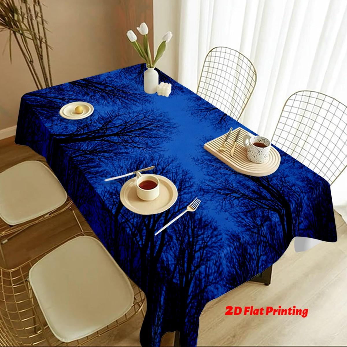 Tablecloth for Weddings and Parties, Durable Machine-Washable Fabric, Perfect for Dining and Home Decor, Easy-Clean Design