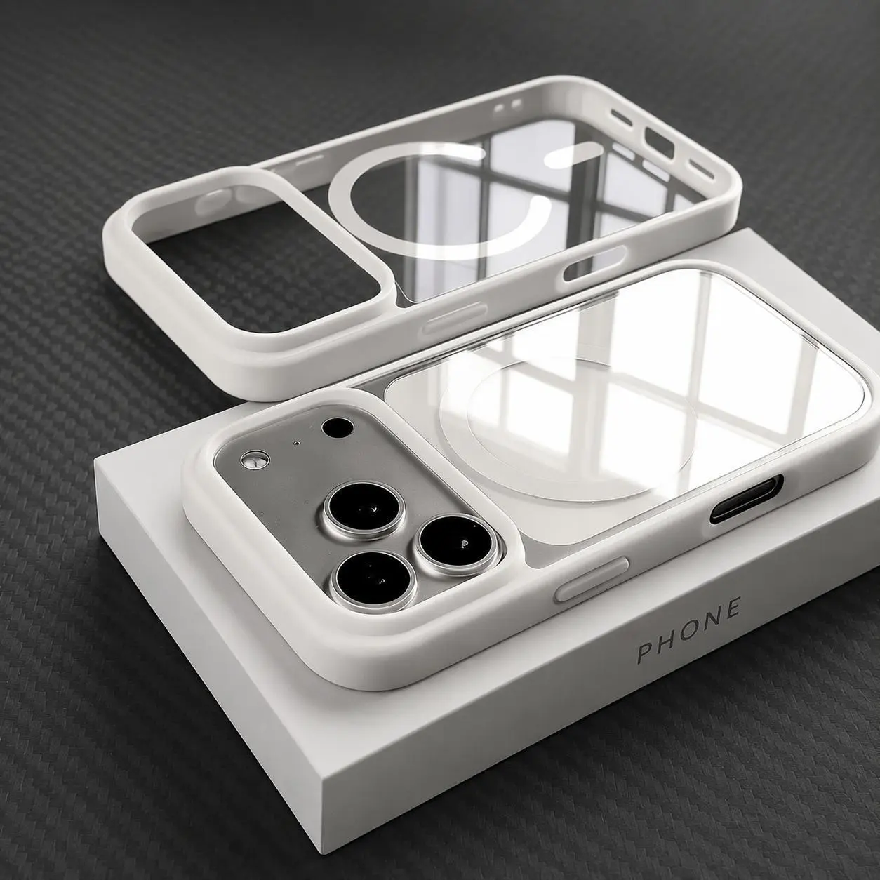 Phone Case – Premium Transparent Magnetic Wireless Charging Case, Compatible with iphone 18 17 Pro Max/17/16/15/14/13/12/11 Pro Max Plus Mini/17 Air/17 Pro; Features Flexible Edges and a Sturdy Protective Back Panel with Shock-Absorption C,Halloween,Stick
