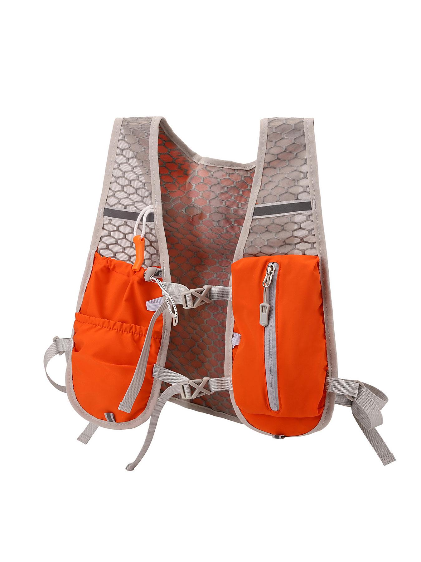 Running Hydration Bladder Backpack, Multi-Functional Skin Pack for Cycling & Fitness, Breathable Reflective Vest for Men & Women, Jogging Equipment