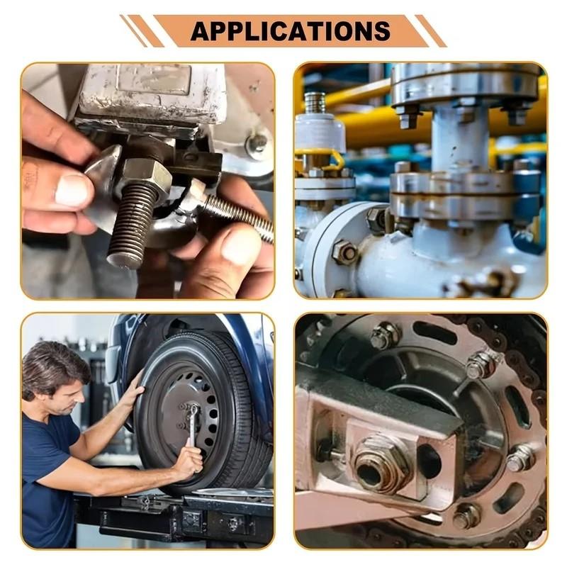 M3-M10 Anti-Loose Hex Nuts 42Pcs Anti-Slip Locking Fasteners for Industrial, Construction, Electronic & Automotive Fields.This premium 40-piece anti-loose hex nut set is a versatile and reliable hardware fastener solution.