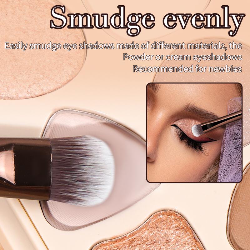 MAANGE 5pcs Double-ended Makeup Brush Set,Eyebrow Brush & Blending Brush, Nose Shadow Brush & Small Eyeshadow Brush, Foundation Brush & Eyeliner Brush, Eyelash Brush & Eyebrow Brush, Angle Foundation Brush & Eyebrow Brush, Cosmetic Brush Set
