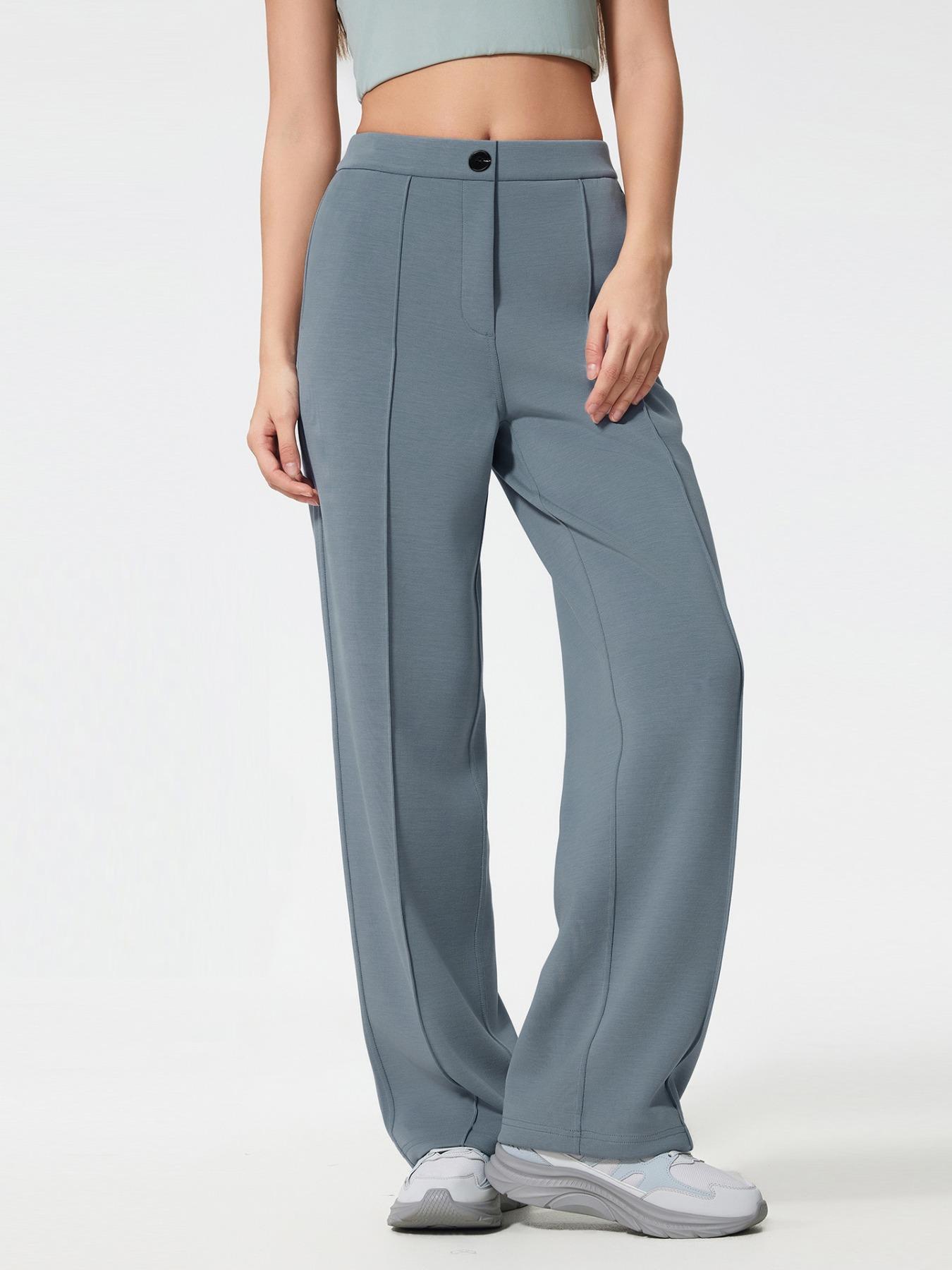 Women's Pilates Yoga Straight Leg Pants, Four-Season Sports Long Pants, Breathable Activewear Bottoms, Comfortable and Stylish Workout Trousers for All Seasons