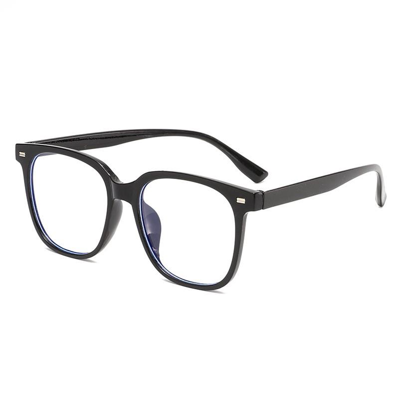 Unisex Geometric Retro Fashion Flat Glasses, Lightweight Eyeglasses, Blue Light Blocking, Suitable for All Face Shapes, Stylish Design, Perfect for Family and Friends