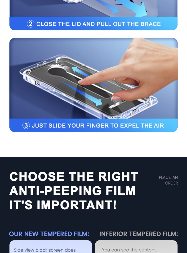 [2-pack] 360 ° privacy screen protector [Four sided privacy protection] Anti peeping tempered film, comprehensive protection, scratch resistant and durable, easy to install, suitable for iPhone 17 Pro Max/16/15/14/13