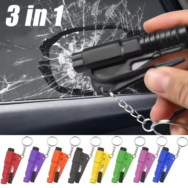 3 in 1 Window Breaker Seat belt Cutter Compact Emergency Hammer Escape Tool Safety Hammer Car Emergency Rescue Car Escape Tool