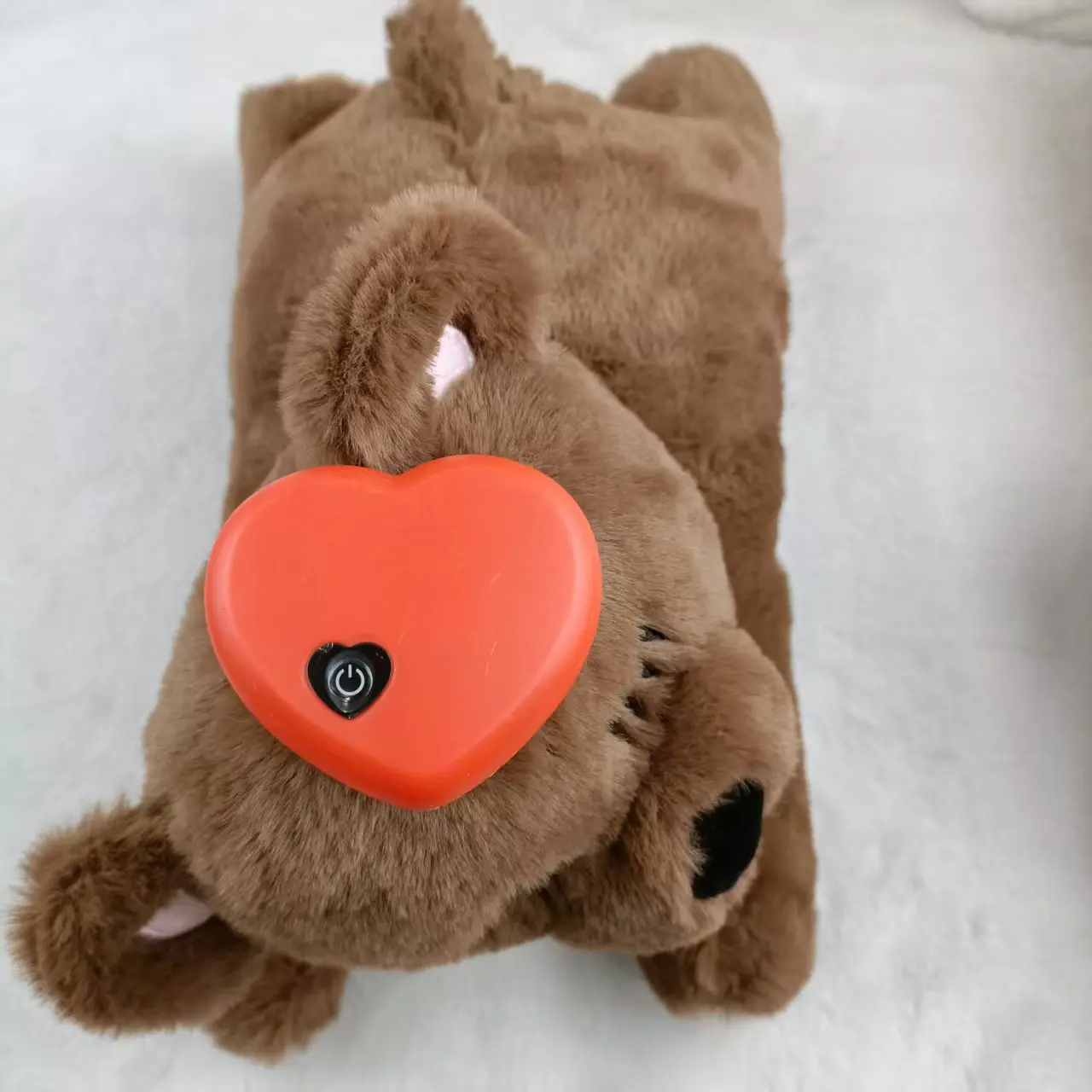 Puppy Pet Supplies Heartbeat Plush Toy, Anxiety Relief Calming Companion Dog Toy, Heartbeat Entertainment Puppy Toy, Comfortable and Fun