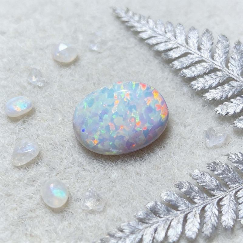 Natural Opal Cabochons Choose Oval or Pear - Colorful Loose Gemstones for DIY Rings.
