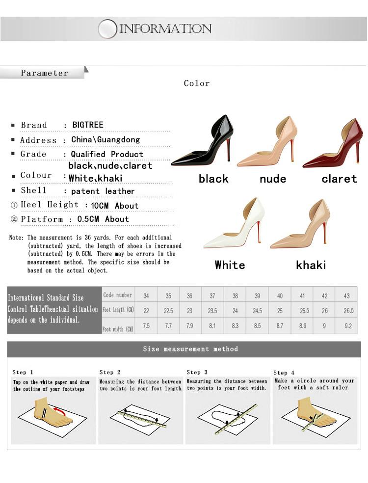 Stylish Women's High Heel Shoes, European Style Patent Leather, Hollow Side Design, Slimming Look for Parties and Events