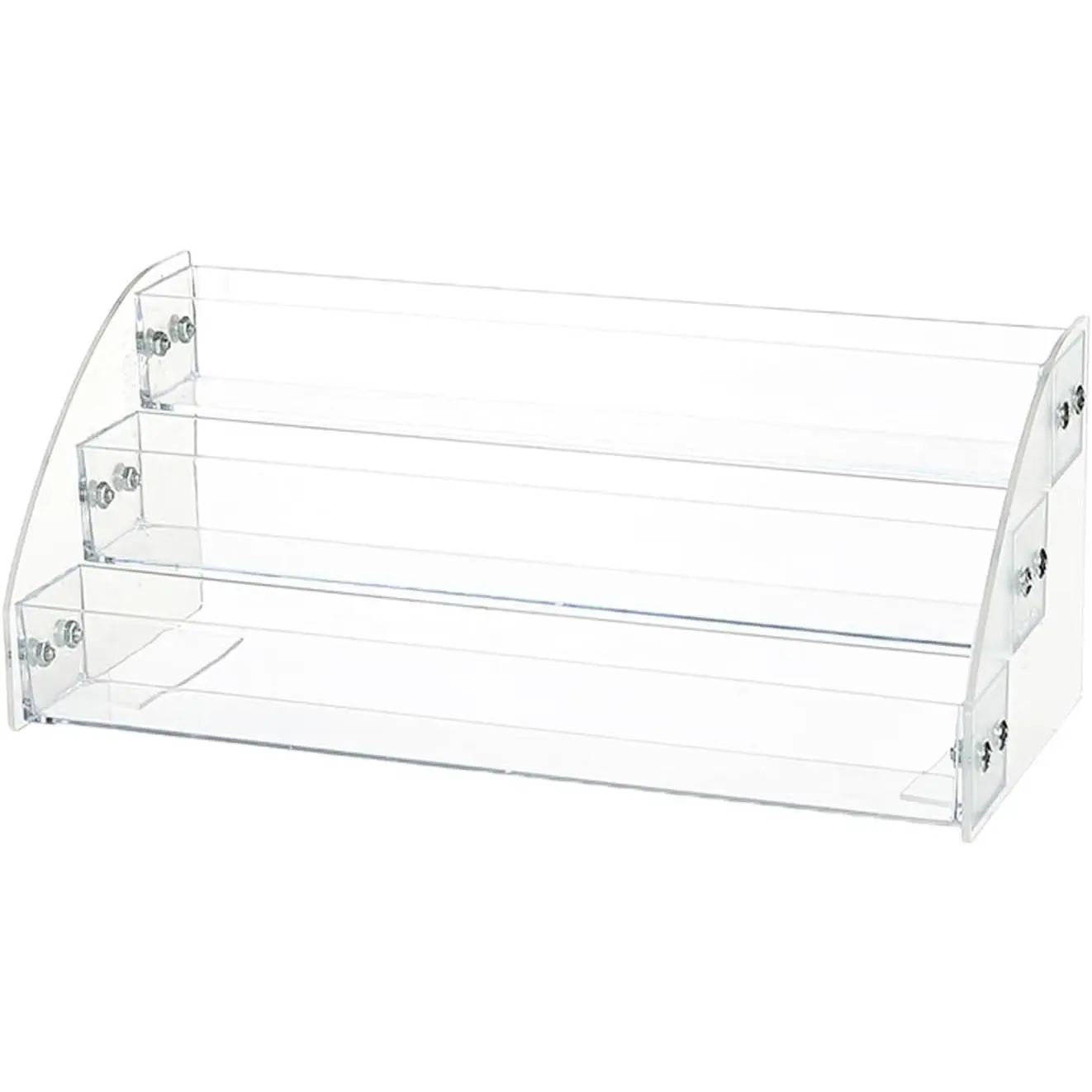 Medicine Organizer 3-Tier Pill Bottles Holder Rack Acrylic Display Sealed Vials Organizer for Medicine Bottles Oval Pharmacy Plastic Bottles Empty Pill Bottles Medication Bottles Supplements Vitamins