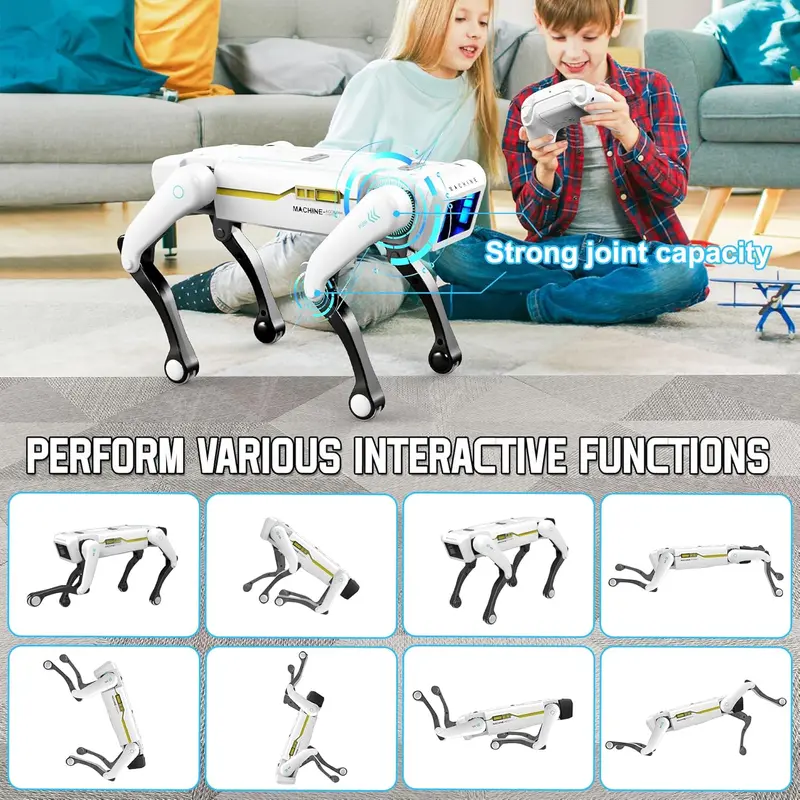 Product Introduction of (Akeleo)Programmable AI robot dog - Voice control, 25-meter stable connection, learning skills and patrol functions - Interactive STEM learning toy suitable for children - Ideal birthday and Christmas gift 5