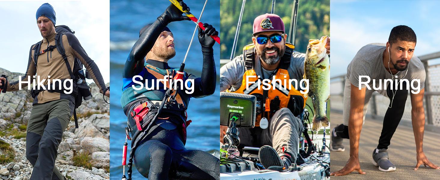 WELIGU Men's UPF 50+ Sun Protection Hoodie Shirt Long Sleeve SPF Fishing Outdoor UV Hiking Lightweight Shirts