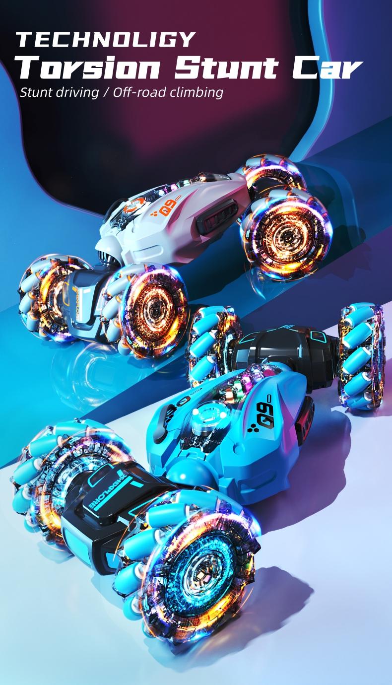 2.4GHz Gesture Sensing RC Stunt Car, Dual Remote Control, Spray Function, 360° Rotating Drift RC Cars with Lights & Music, Perfect Gift for Birthdays & Christmas 2.4GHz Gesture Sensing RC Stunt Car, Dual Remote Control, Spray Function, 360° Rotating Drift RC Cars with Lights & Music, Perfect Gift for Birthdays & Christmas