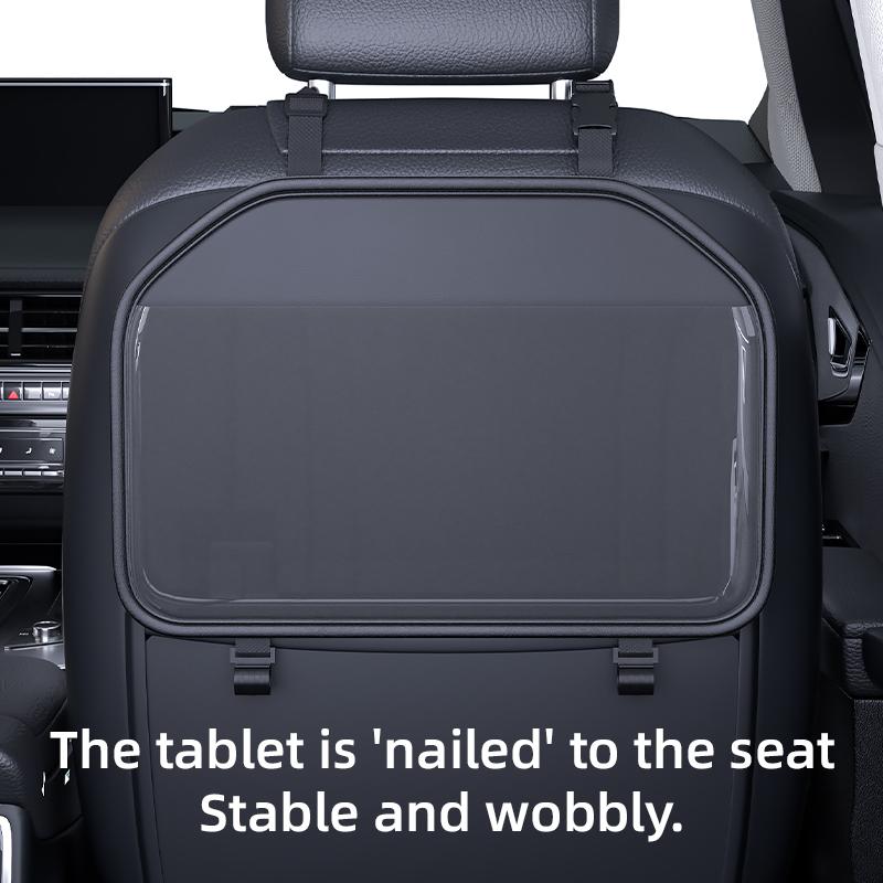 Transparent Pocket Car Seat Back Storage Bag Tablet Holder Wear-Resistant Auto Backseat Organizer for Children Car Accessories
