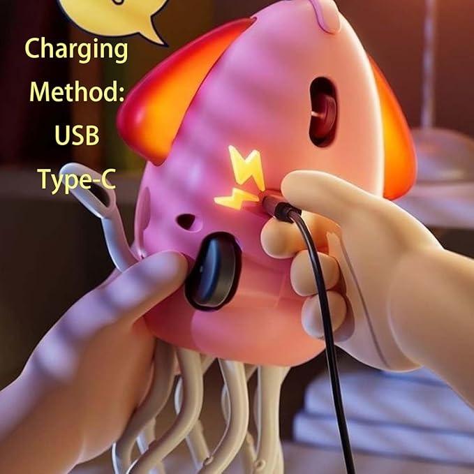 Electric Crawling Octopus Toy with LED Lights & Music, Crazy 8-Leg Action Octopus with Smart Obstacle Avoidance, Toddler Toys for Interactive Fun Gifts Sensory Newborn Cute