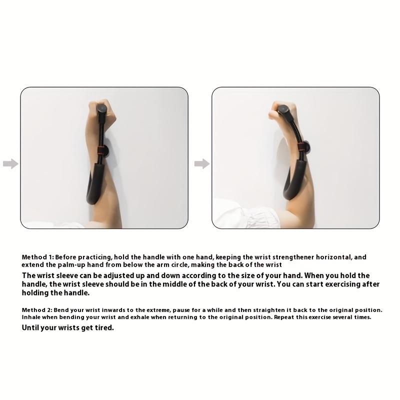 Spring-Loaded Wrist Exerciser, Adjustable Forearm Trainer for Improving Grip Strength and Muscle Tone
