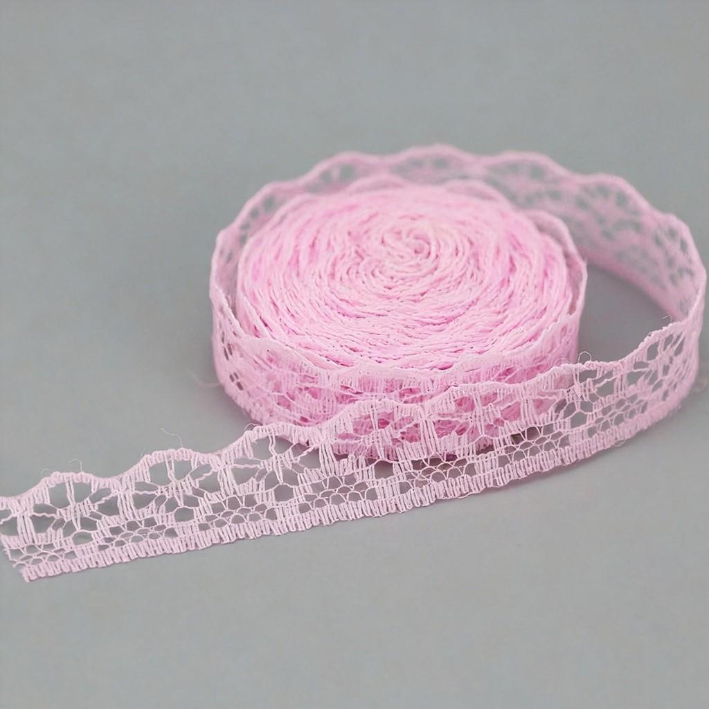 Floral Trim Fabric Ribbon Set, 18m Roll, Ideal for Crafts and Decor, Sewing Accessories, Perfect for DIY Projects, Tablecloths, Curtains