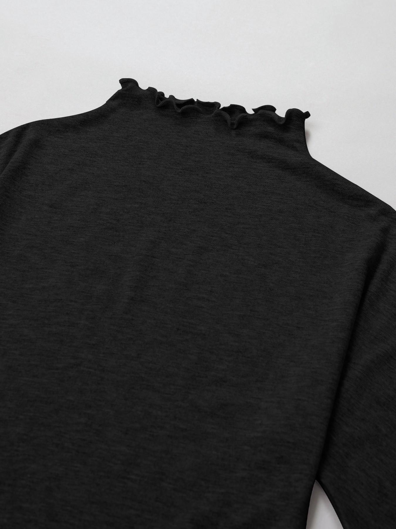 Women's 2 Piece Lounge Set, Short Sleeve Mock Neck Top & Drawstring Ruffle Shorts, Y2K Aesthetic Cozy Summer Pajama Sleepwear