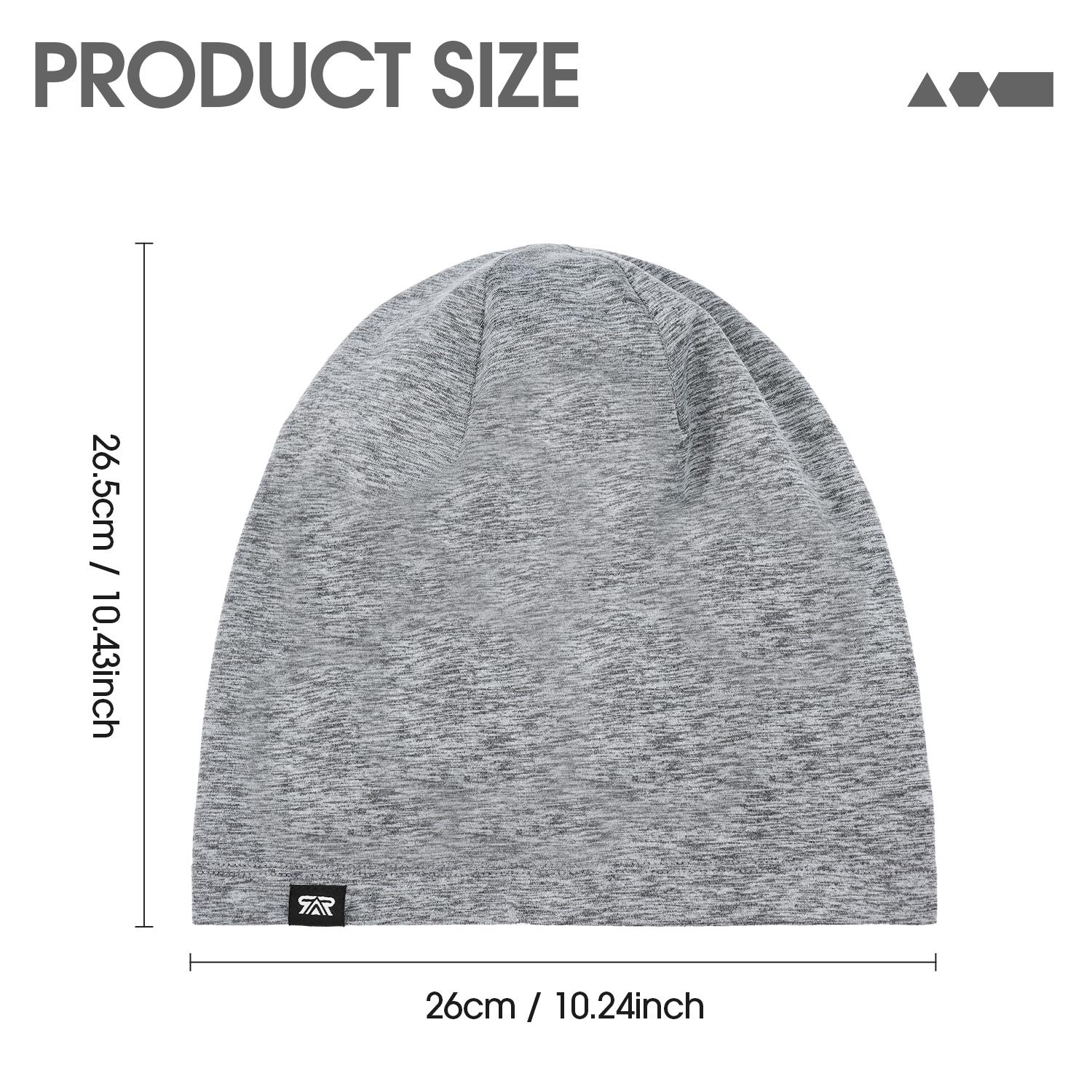 SHINEMEOTH 1/2pcs Multi-Functional Skull Cap for Men & Women High-Absorbency Running Gaming Beanie Do-Rag Unisex Helmet Liner Windproof All Seasons Outdoor Work