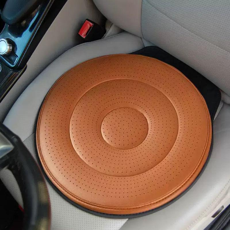 Rotating Car Seat Cushion, 360° Full Rotation, 53x40cm, an Ti-Slip Seat Pad, Moisture-Wicking Cushion, Ergonomic Support, for Driver, SUV, Truck, Elderly, Senior, Travel, Commute, Automotive