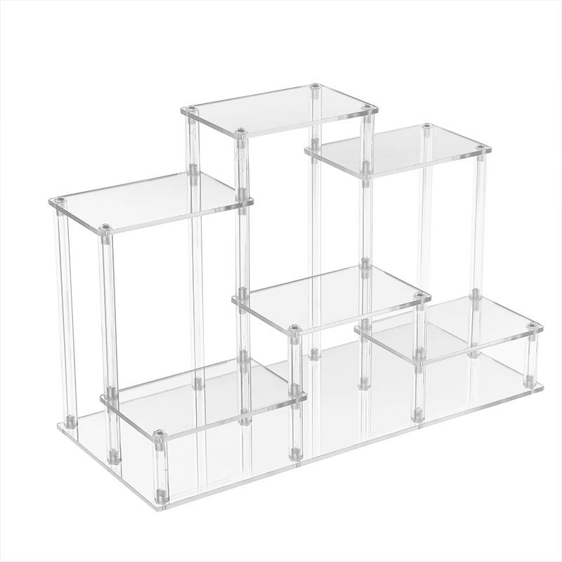Acrylic transparent display rack multi-layer shelf display rack Display Risers Stand