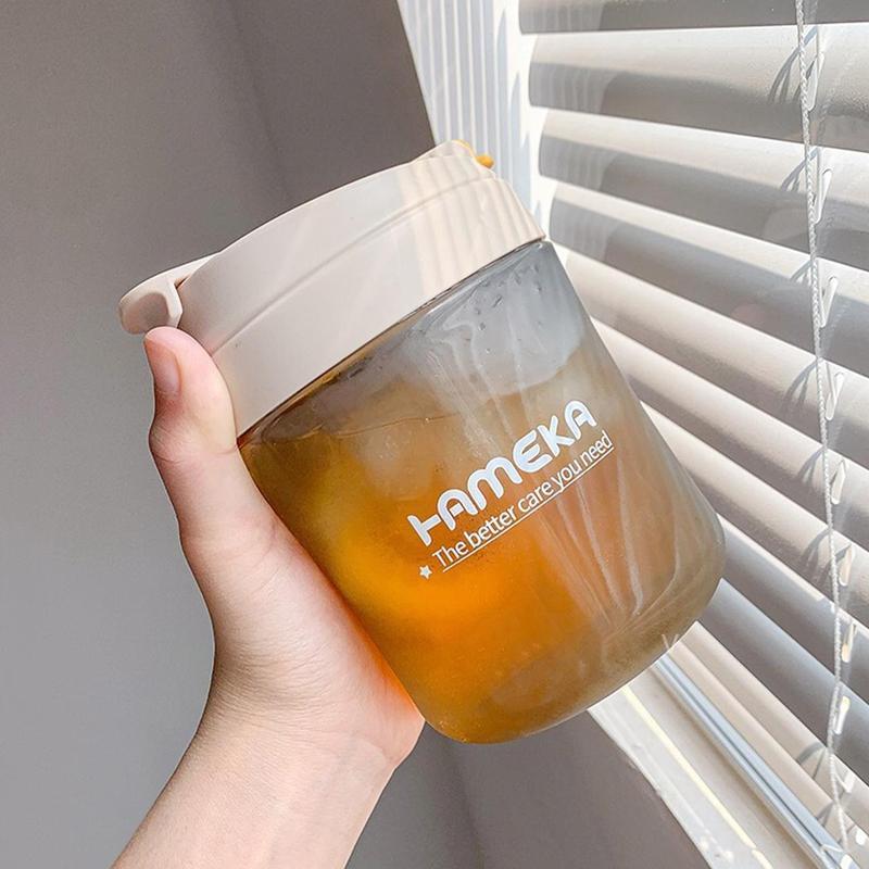 Water Bottle with Straw, 1 Count 550ml Portable Leak Proof Drinkware for Home & Office, Durable Cute Water Bottle for Music Festival, Reusable Water Bottles