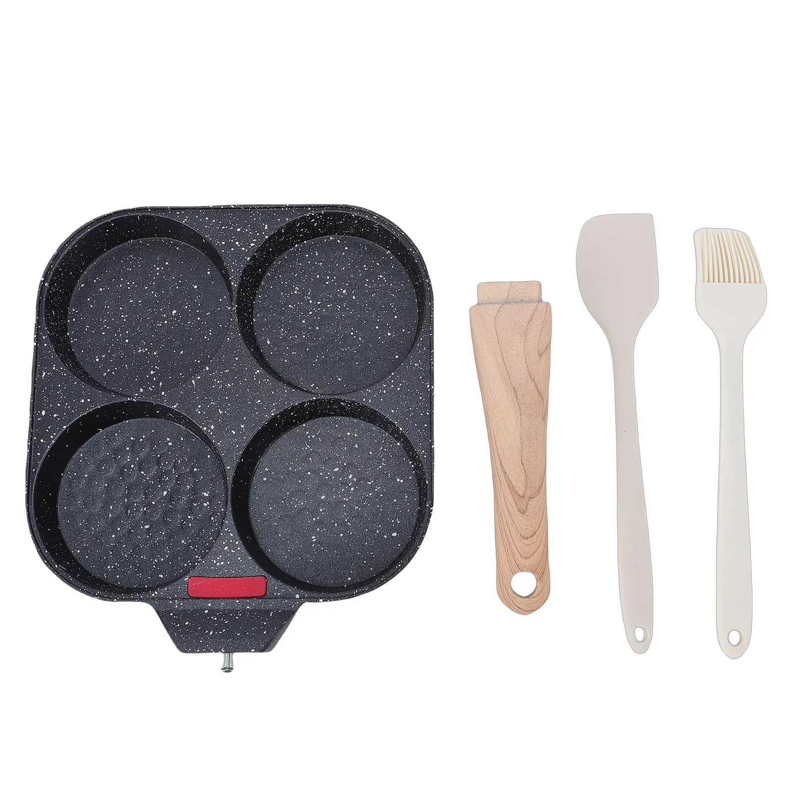 Egg Frying Pan Anti Sticking 4 Cup Versatile Breakfast Omelette Skillet for Pancakes Crepes