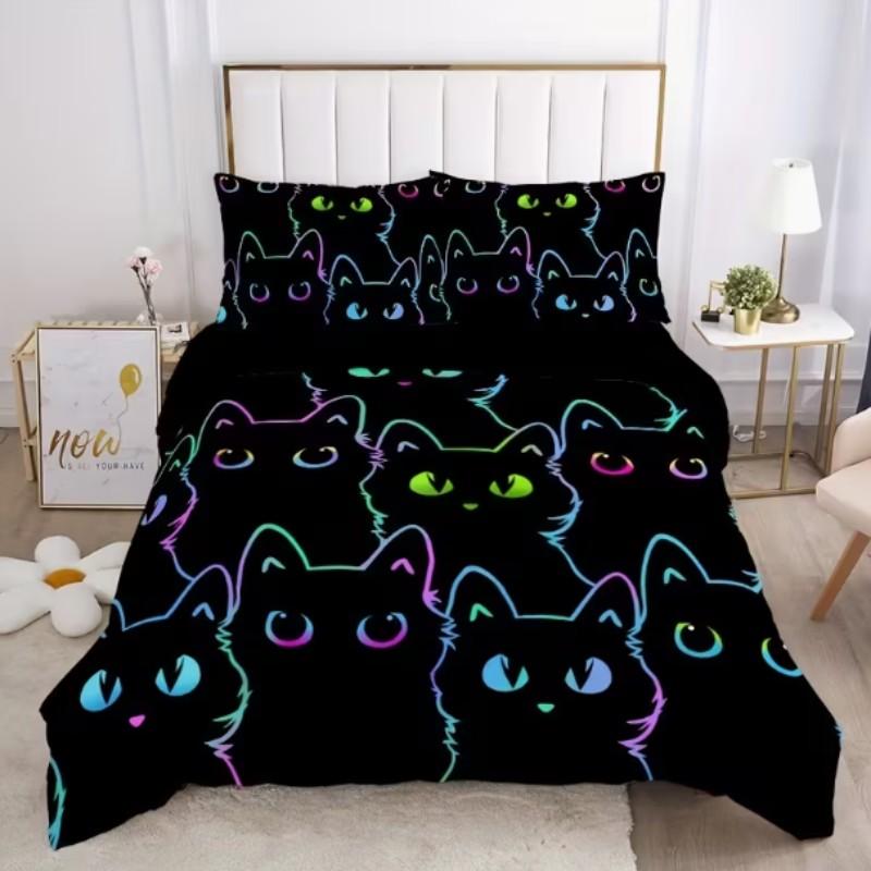 Set (3 Pcs) Down Comforter Covers, Hexagonal Design Without Filling, Twin/full/queen/king Sizes, Soft & Cozy Bedding Essentials, Bedroom Bedding Set