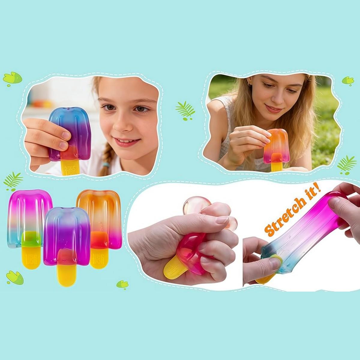 Doh Ice Cream Squeeze Stress Ball, Cute Squishy Moldable Fidget Toy, Slow Rise Relaxing Sensory Tool, Anxiety Relief Squeeze Ball, Decompression Squeeze