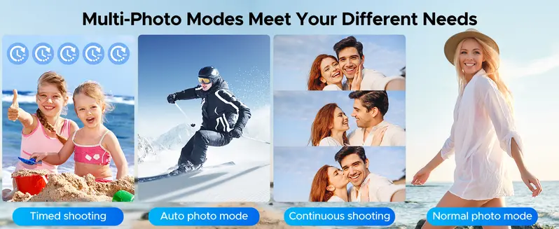 Product Introduction of Digital Camera Autofocus 50MP Vlogging Camera with 32GBSD Card 16x Digital Zoom Compact Camera, 2.8-inch Screen, Fill-in Light, Anti-Shake 3