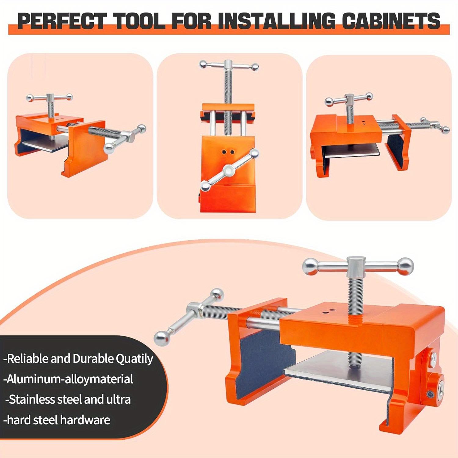 MOVATEK 2/1-Pack   Heavy Duty   Cabinet Clamps, Cabinet Claw, Face Frame Clamps for Installing Cabinets, 440 lbs Load Limited