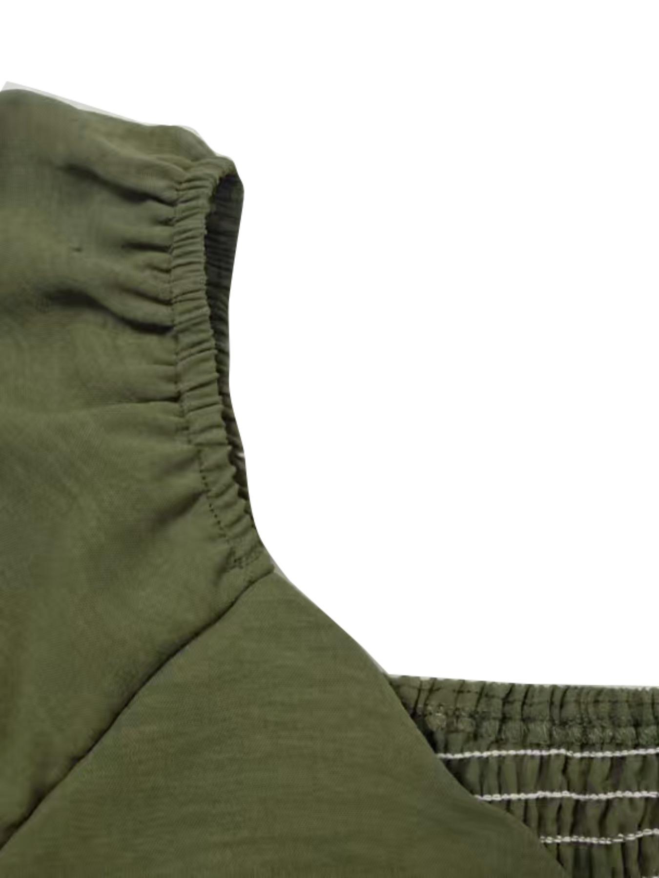 【Plus Size】 Solid Color A Line Dress, Casual Half Sleeve Dress for Spring & Fall, Women's Clothes for Daily Wear