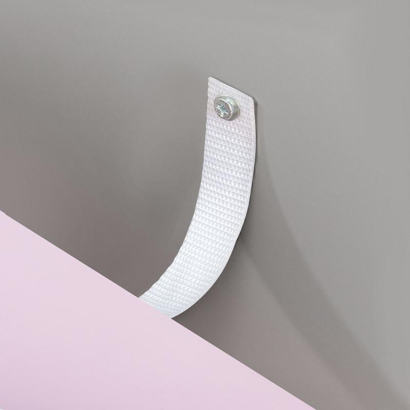 Karlhome Drawer storage cabinet Macaron powder particleboard with triamcinol coating, 66*33*89cm, five-layer six-drawer chest of drawers, matte gold handles