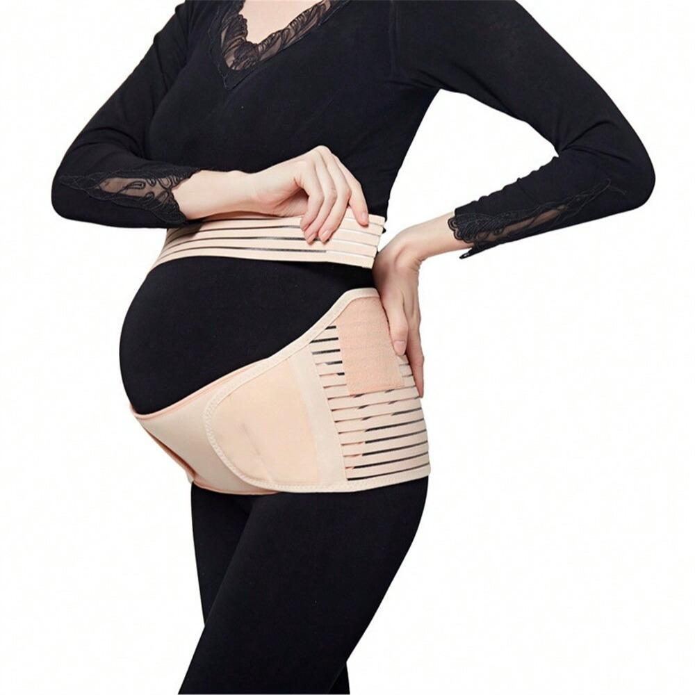 Breathable Adjustable Pregnant Belly Band Waist Support Belt, Plus Size Abdominal Wrap, Comfortable Maternity Belts for Pregnancy