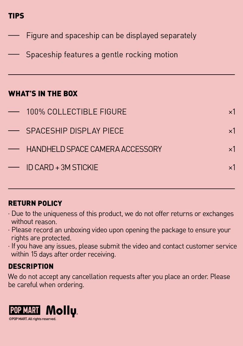 POP MART MEGA SPACE MOLLY 100% Blooming-Rose