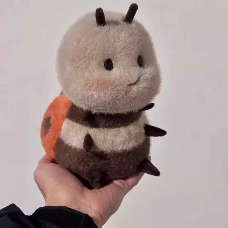 20CM Cute Smile Mouth Lips Bee Ladybug Plush Toys Stuffed Fat Ball Shape Bees Plush Doll Toys for Kids Birthday Gift