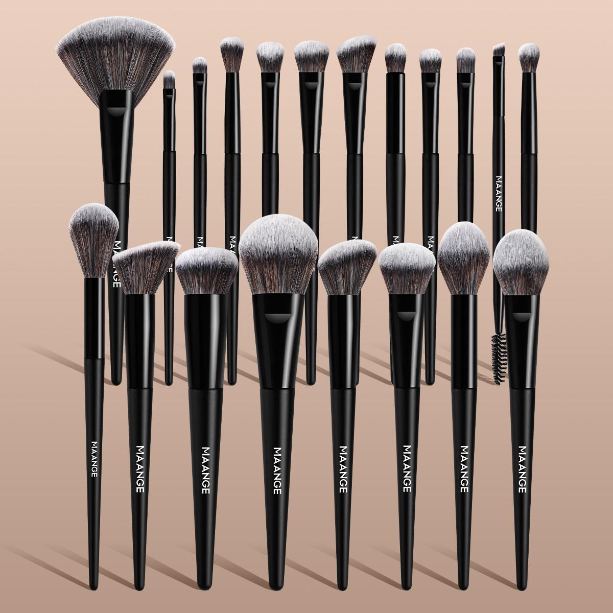 MAANGE 20pcs Makeup Brushes Set, Multifunctional Makeup Brushes, Foundation Brush Loose Powder Brush Blush Brush Contour Brush Concealer Brush Eyeshadow Brush Detail Brush, Travel Makeup Tools, Makeup Accessories Gifts, Brush Makeup Kit