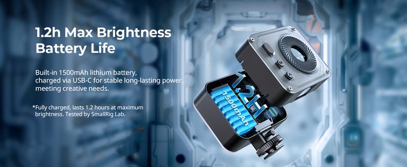 SmallRig Vibe P108 Pro RGB Video Light, Portable Led Camera Light for Photography, Cold Shoe Light, CRI95+, 2500-6500K, 12 Effects, Fill Light Accessories for Content Creator, Streaming 4661 Lighting Smartphone