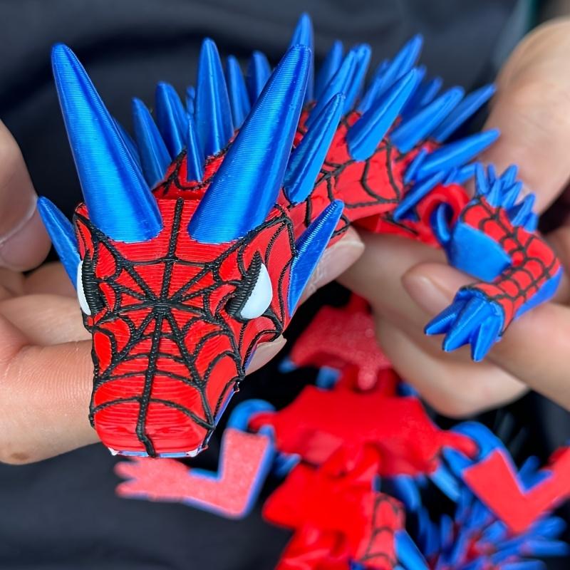 15.75-Inch 3D Printed Venom Dragon Spider-Man Theme Artistic Art Sculpture, Collectible Figure Ornament, Home Decor Statue, Multi-Color Ornament, Unique Wall Decoration, Home Decor Figurine, Decorative Figurines