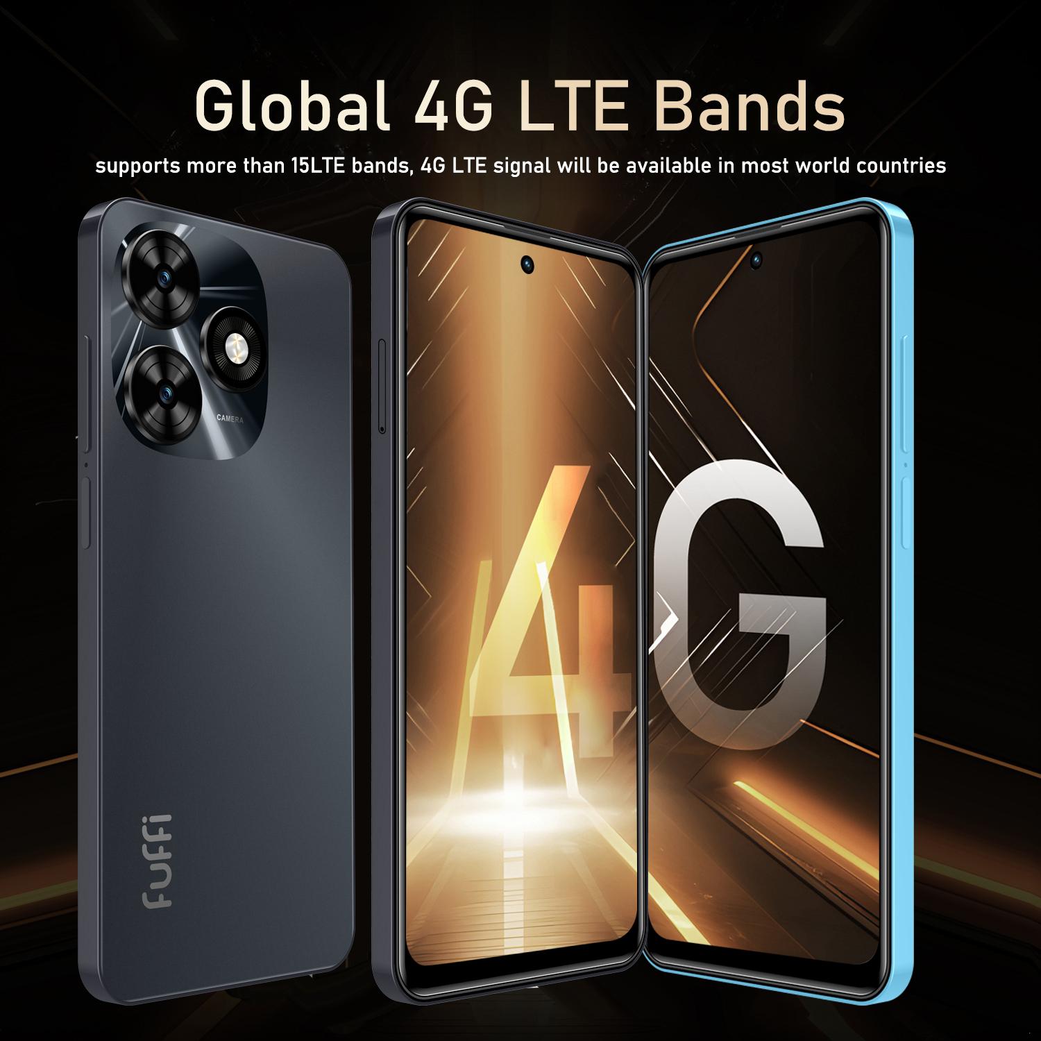 Fuffi-M16 Pro Smartphone Mobile Phone, 6.56-inch Display, Unlocked 4G, Android 10.0, 3 GB RAM + 32 GB Memory, 3100 mAh Battery, Dual SIM, Quad-Core Processor