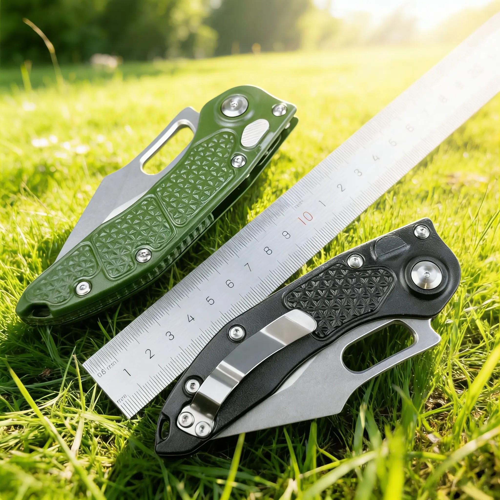 Edc Folding Knife with Axis Lock, Non-Slip Handle, Stone Wash Blade, Ideal for Outdoor Survival and Box Opening, Versatile Tool Knife
