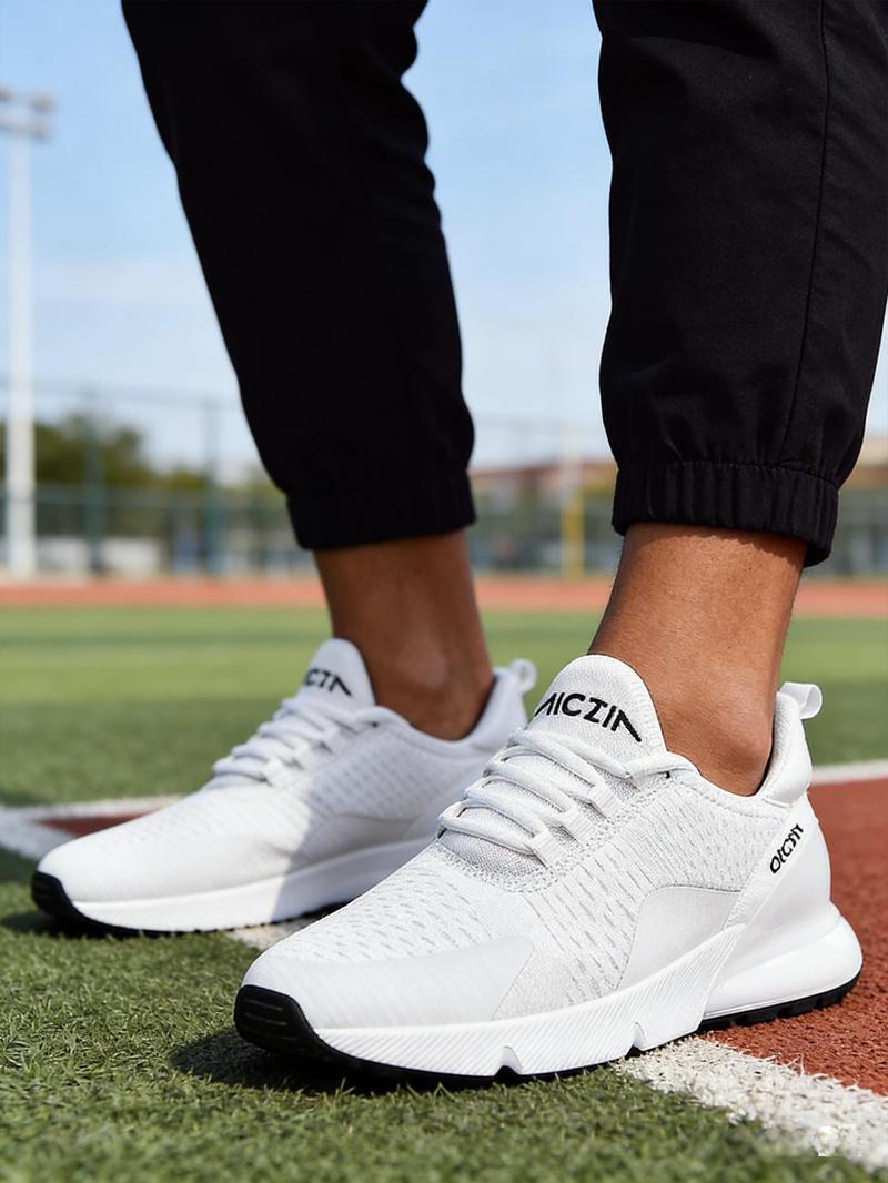 Men's Large Size Casual Sports Shoes, Comfortable Durable Lightweight Breathable Woven Upper, Shock Absorption Sole, Multiple Colors Available