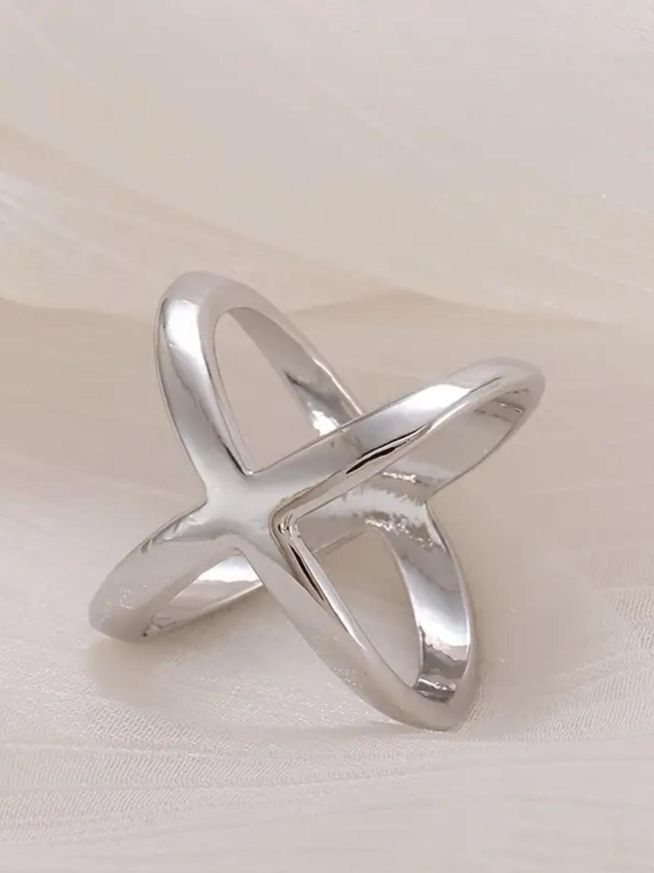 X Shaped Scarf Clip, Fashionable Cross Design Scarf Holder, Casual and Versatile Scarf Accessories for Women & Men, Trendy All-match & Exquisite Scarf Holder for Birthday Gift, Cinch Clips, French Pin