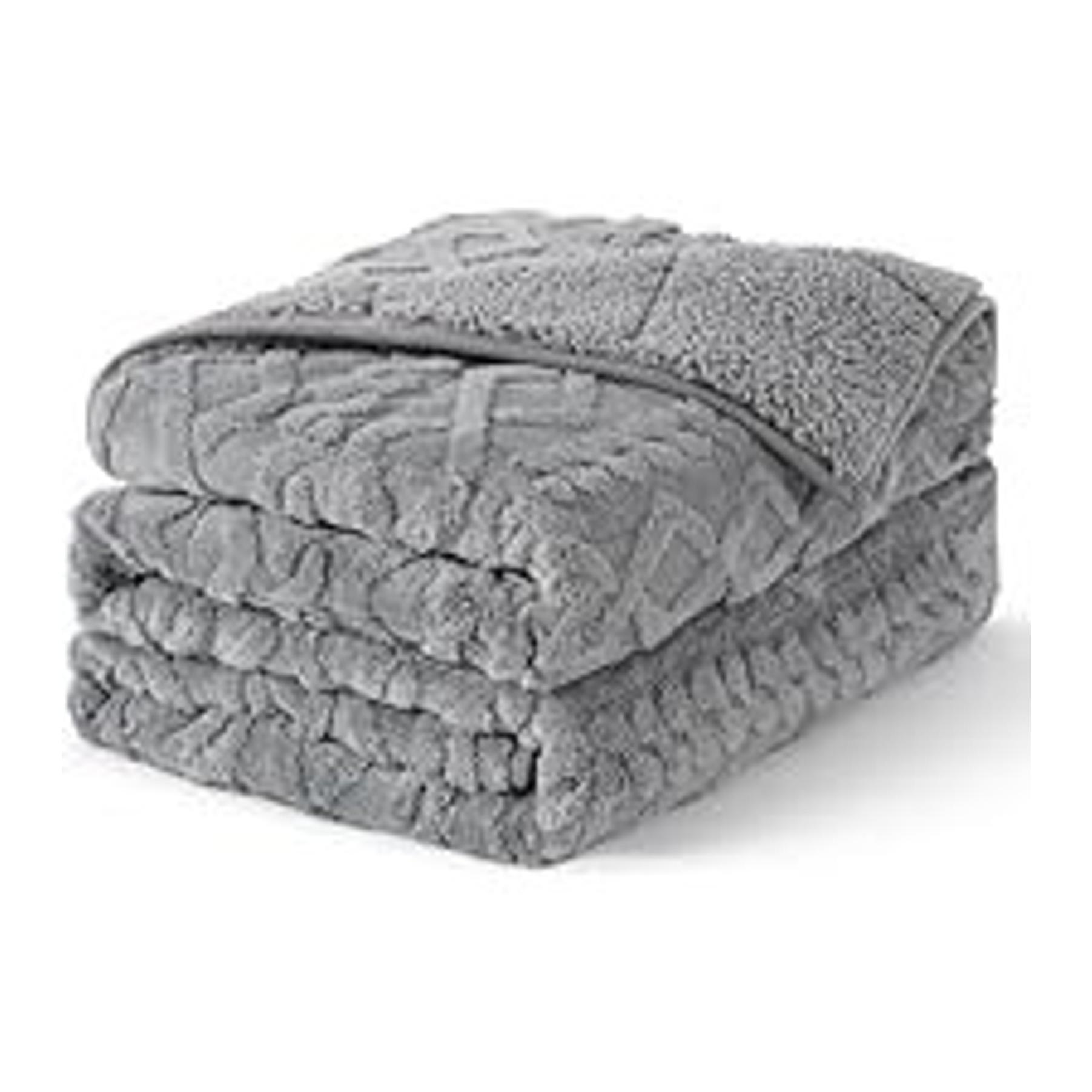 Weighted Blanket for Adults 12lbs, Soft Cooling Breathable Weighted Throw for Sleeping, Machine Washable Heavy Blanket with Glass Beads for Summer, Sofa Bed, 48"x72" Twin Size, Grey