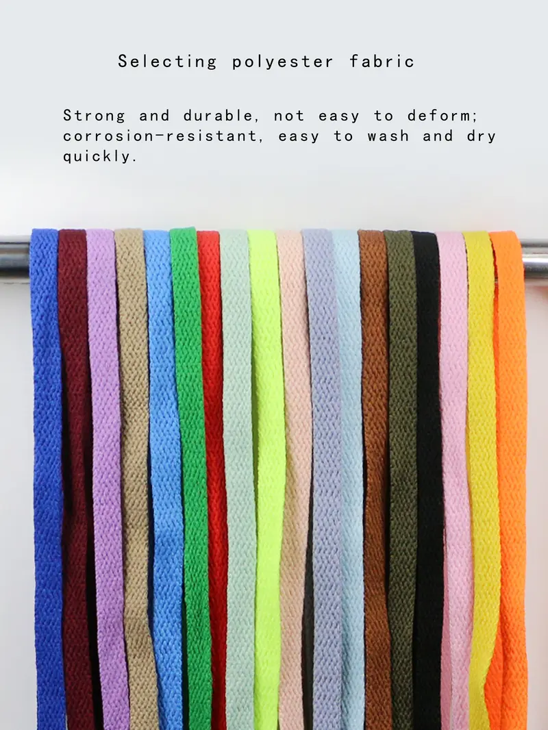 Flat Shoelaces, Ladder Laces, Round Toe Laces for Casual Shoes, Sports Shoes, Skateboard Shoes, Basketball Shoes, Canvas Shoes, Hiking Shoes, Leather Shoes, Sneaker, Laces for Sneakers