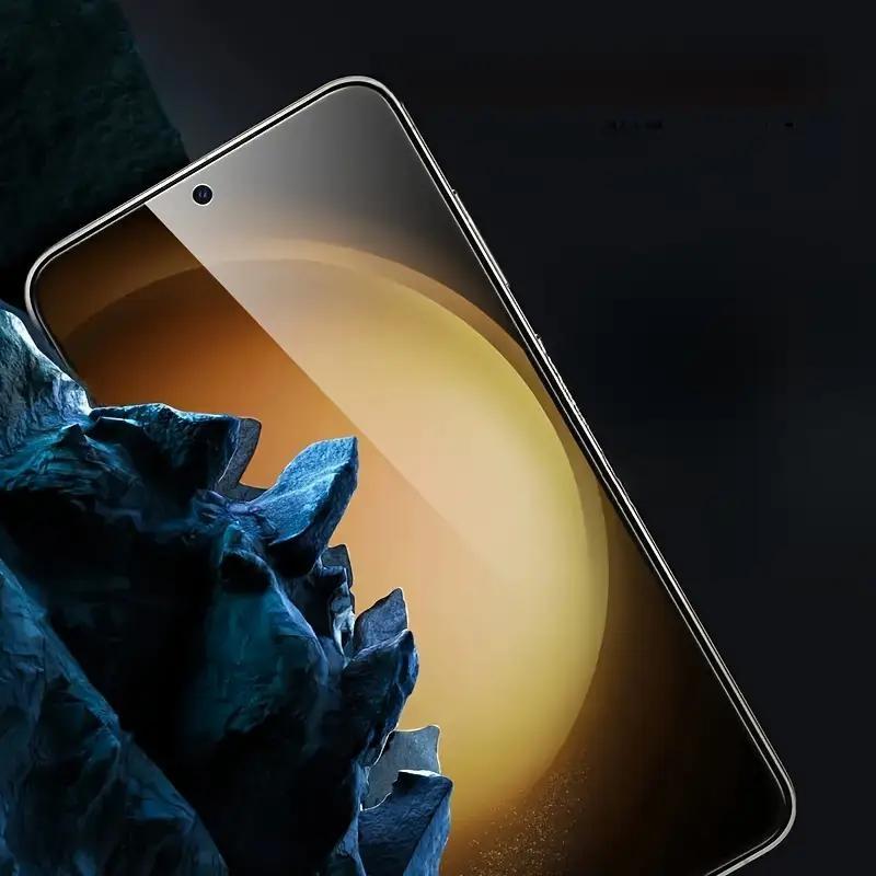 Tempered Glass Screen Protector with One-Click Film Applicator, Full Coverage Edge Protective Anti-fingerprint Screen Protector for iPhone, Computer