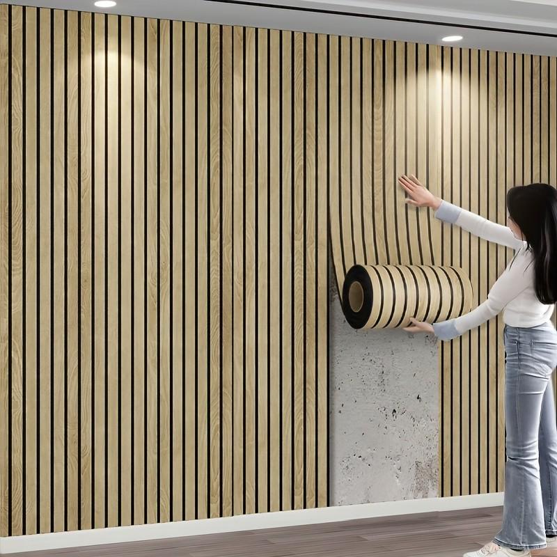 3D Wood Grain Wall Panels, Self-Adhesive Foam Thickened Wallpaper, Waterproof And, Home Decoration Wall Stickers, Peel And Stick, Easy to Clean And Cut, Suitable for Renovation of Living Rooms, Bedrooms, Restaurants, And Ceilings