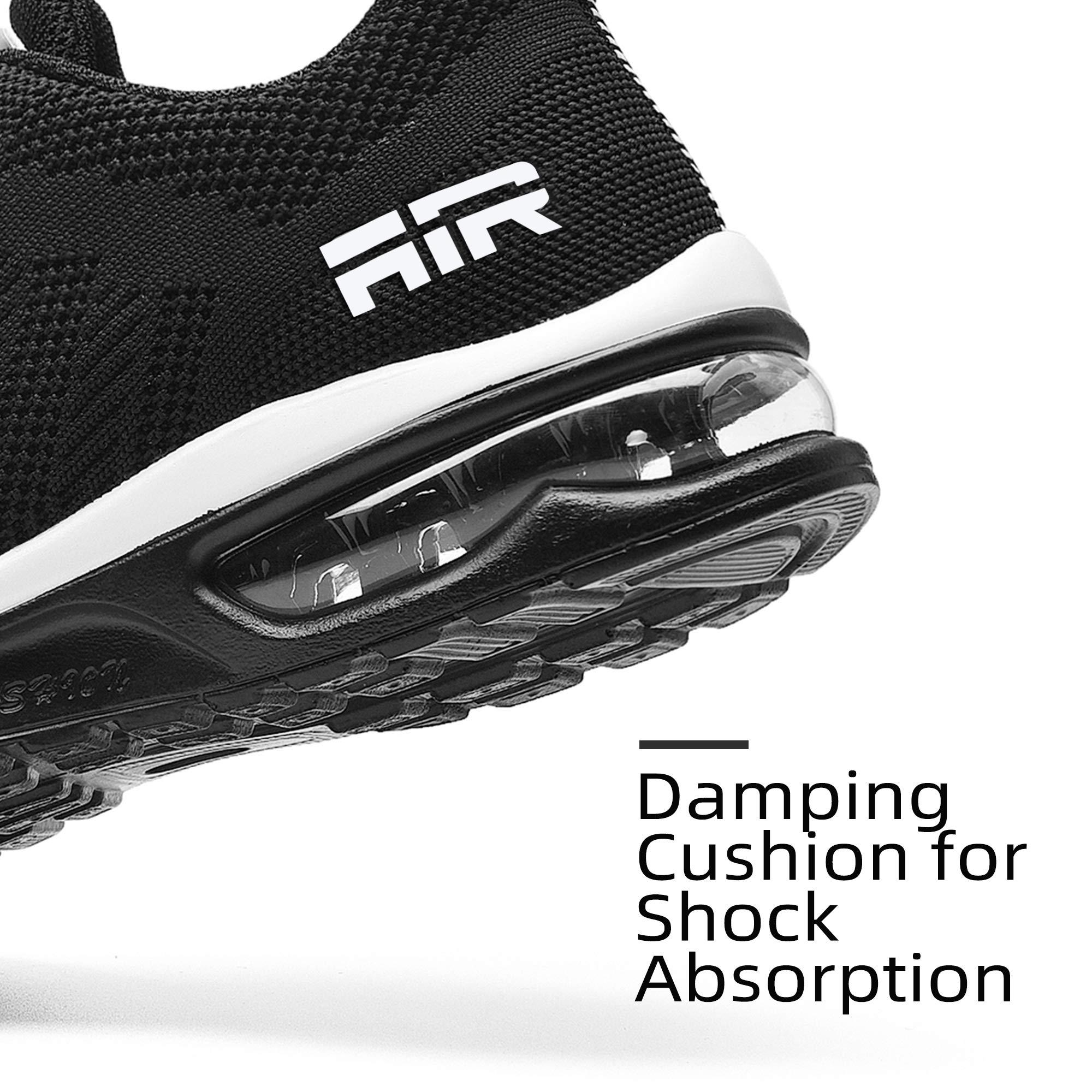 LAMINCOA Women's Air Running Shoes - Lightweight Walking Sneakers with Air Cushion & Non-Slip Sole for Gym Workout Sports - Purple Mesh Upper & Soft Fabric Lining - Removable Sockliner for Comfort