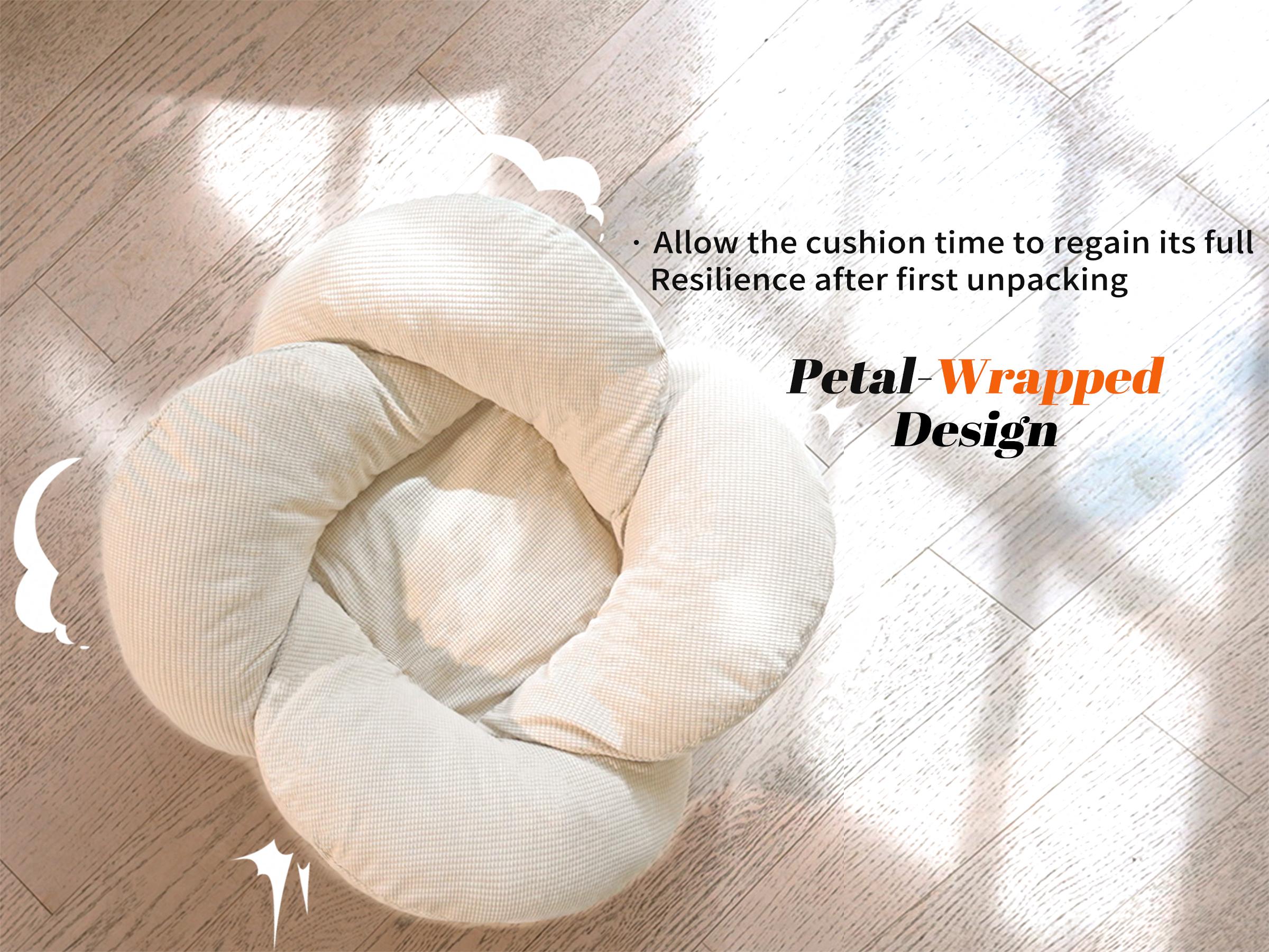 Elevated Flower Cat Bed,Wooden with Cushion, Fluffy Pet Couch Sofa for Indoor Cats and Dogs, Raised Kitty Lounge Chair, Suitable for Puppy, Cat Furniture(Large) Elevated Flower Cat Bed,Wooden with Cushion, Fluffy Pet Couch Sofa for Indoor Cats and Dogs, Raised Kitty Lounge Chair, Suitable for Puppy, Cat Furniture(Large)