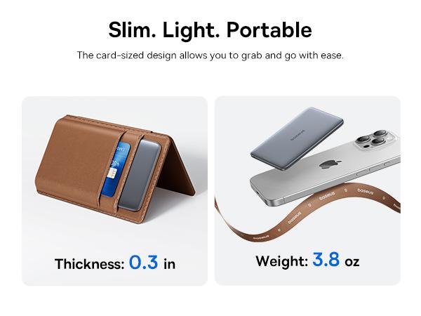 Baseus PicoGo AM41 Ultra-Slim Magnetic Power Bank 5000mAh 20W For iPhone 12/13/14/15/16/17 TikTokShopBlackFriday